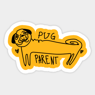 Pug Parent Sticker